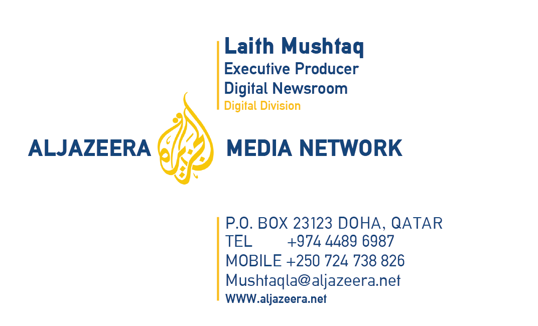 Laith Mushtaq Business Card